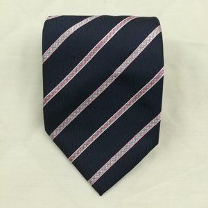 Ermenegildo Zegna Silk Regimental Repp Striped Neck Tie 59L 4W
